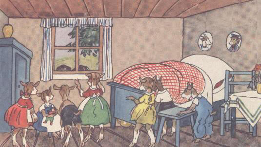 Der Wolf und die 7 Gei�lein